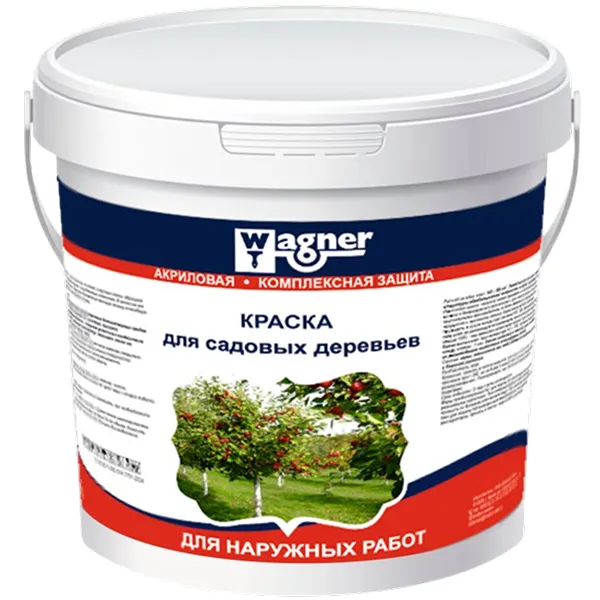 Краска для садовых деревьев (с купоросом) Wagner акриловая ВД